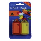 Kevron Key Tags ID5 Assorted Colours Pack 4 image