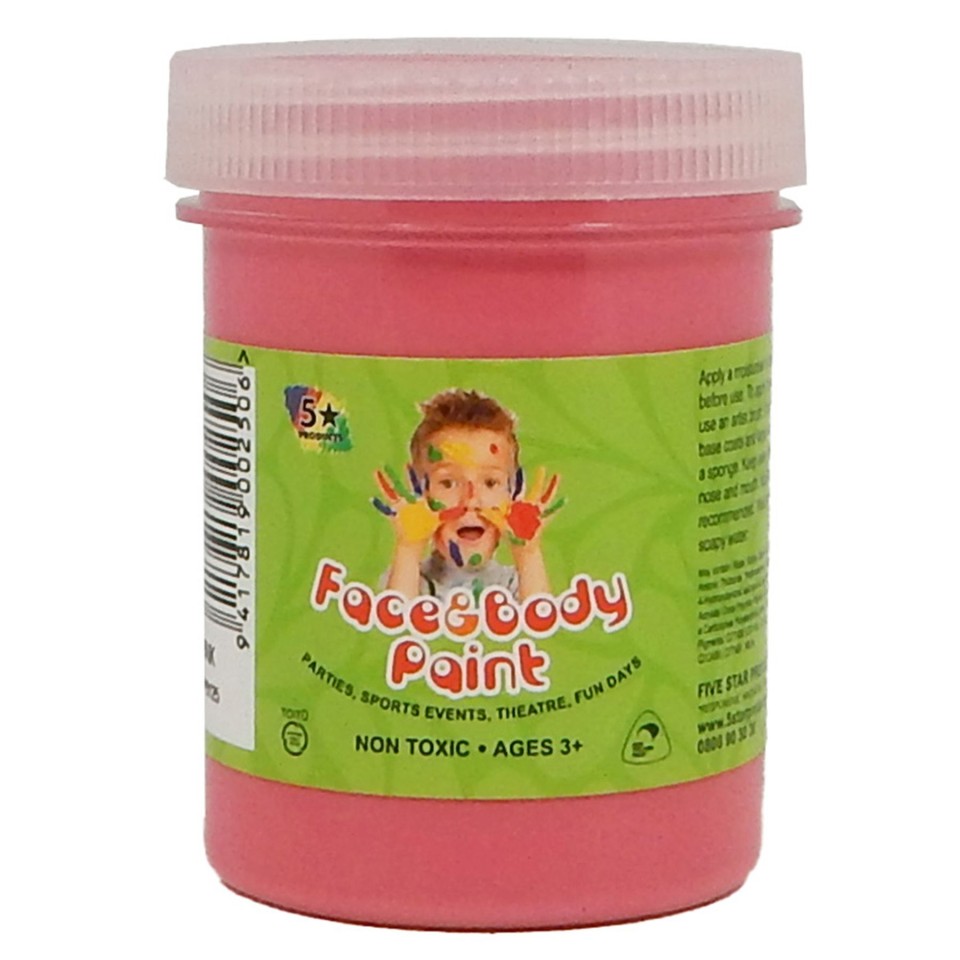 5 Star Face Paint 125ml Pink