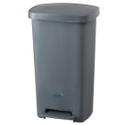 Oates Pedal Bin Grey 37cm(w) x 38.7cm(d) x 65cm (h) 50 Litre BB-50PGY image