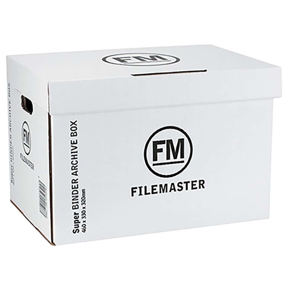 FM Archive Box Super Strength 462x332x330mm Inside Measure White