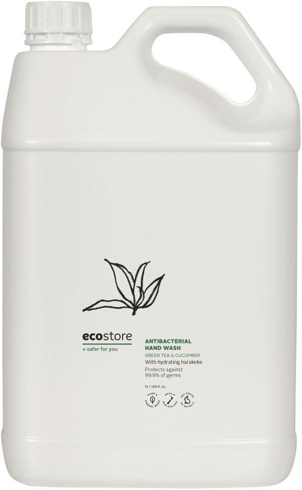 Ecostore Antibacterial Hand Wash Green Tea & Cucumber 5 Litres
