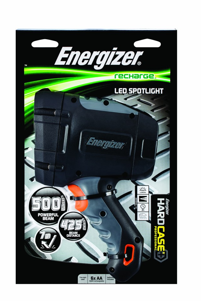 Energizer Spotlight Hardcase Rechargeable LED