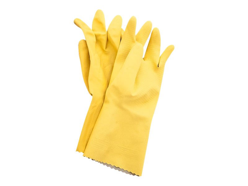 Bastion Gloves Silver lined Medium Yellow Pack 12 Pairs