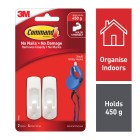 3M Command Utility Hooks Small White Pack 2 image