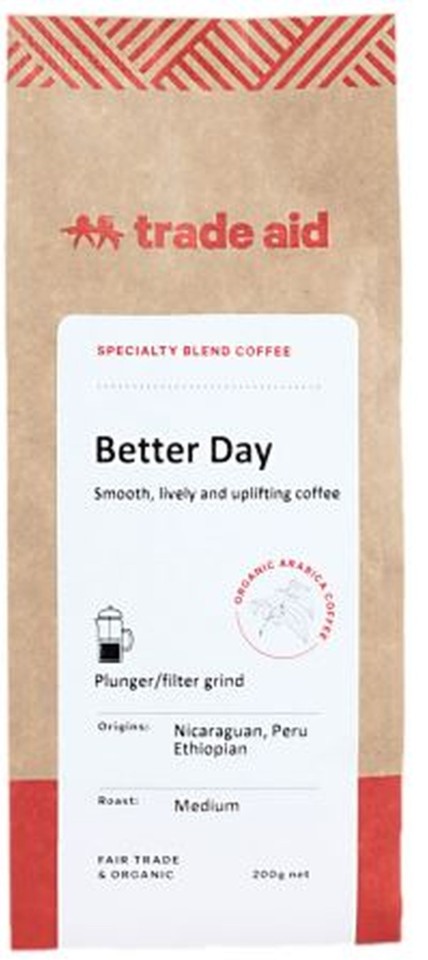 Trade Aid Better Day Blend Medium Ground Coffee 200g