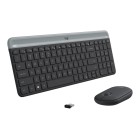 Logitech Keyboard Mouse Combo MK470 Wireless Slim Graphite image