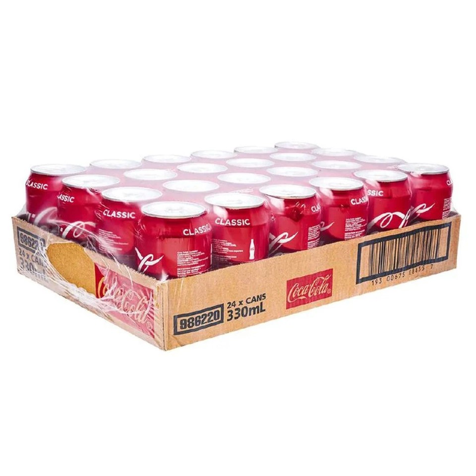 Coca Cola Soft Drink Cans 24 x 330ml