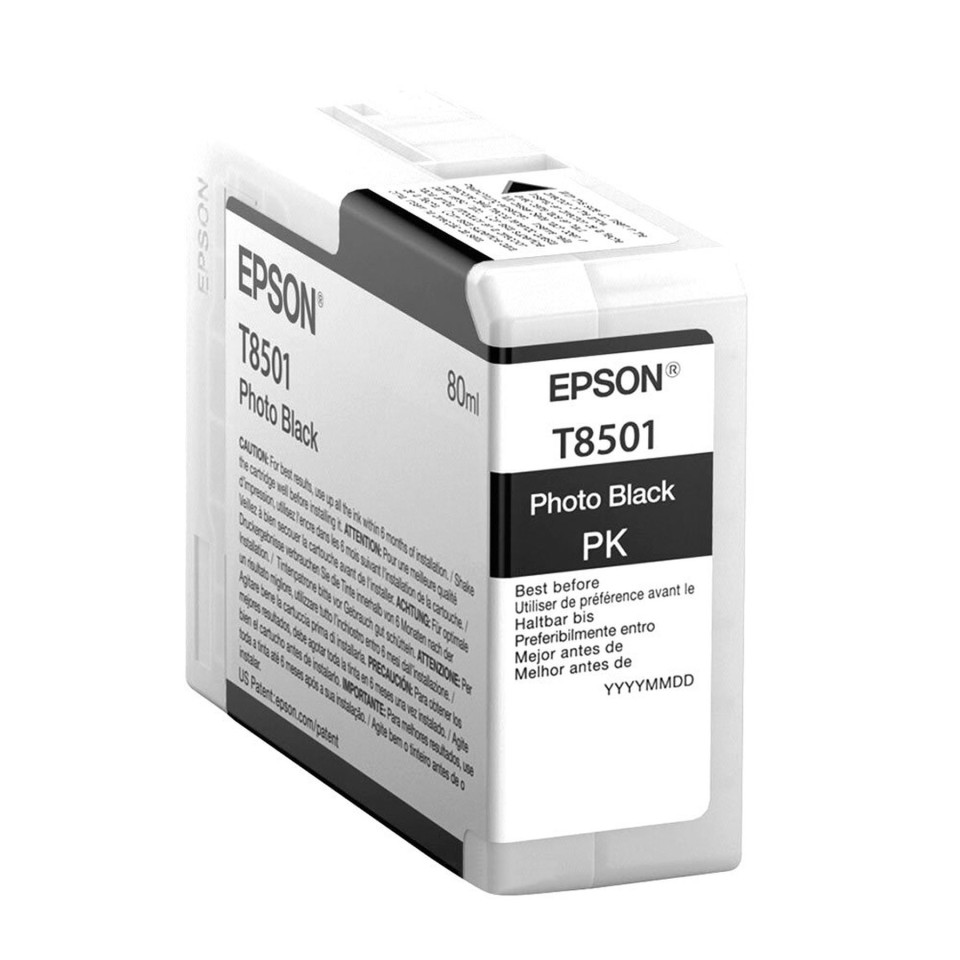 Epson UltraChrome HD Inkjet Ink Cartridge T8501 Photo Black