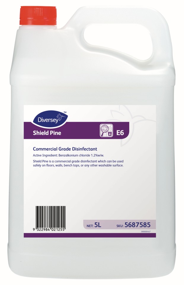 Diversey Shield Pine E6 Commercial Grade Disinfectant 5687585 5L