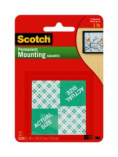 Scotch Indoor Mounting Squares 25mm x 25mm Pack 24