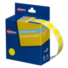 Avery Yellow Dispenser Dot Stickers 14 mm diameter 1050 Labels (937239) image