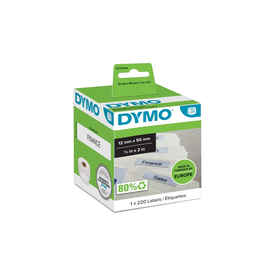 Dymo LabelWriter Suspension File Label Paper Pack 220