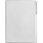 A4 Tab Dividers Printed Alpha A-H White 10 Sets image