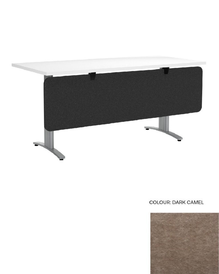 Desk Screen Below Desk 1800Wx440Hmm Dark Camel