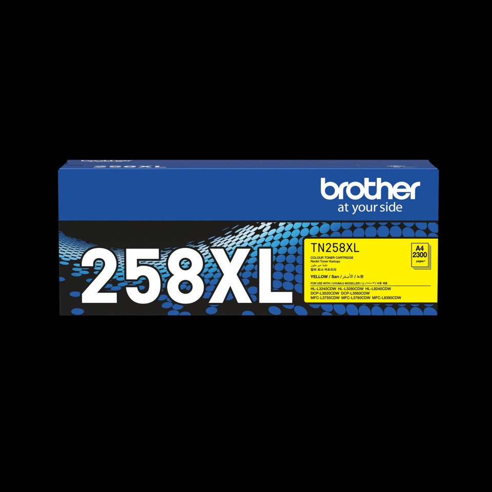 Brother Laser Toner Cartridge TN258 High Yield Yellow