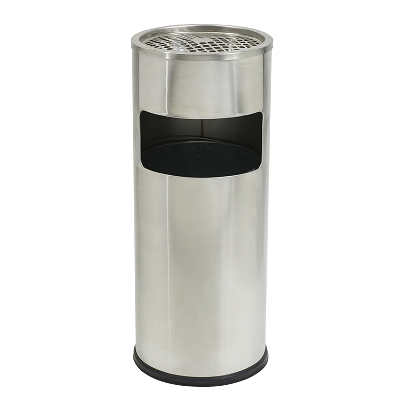 Compass Stainless Steel Lobby Bin 10l With Ashtray