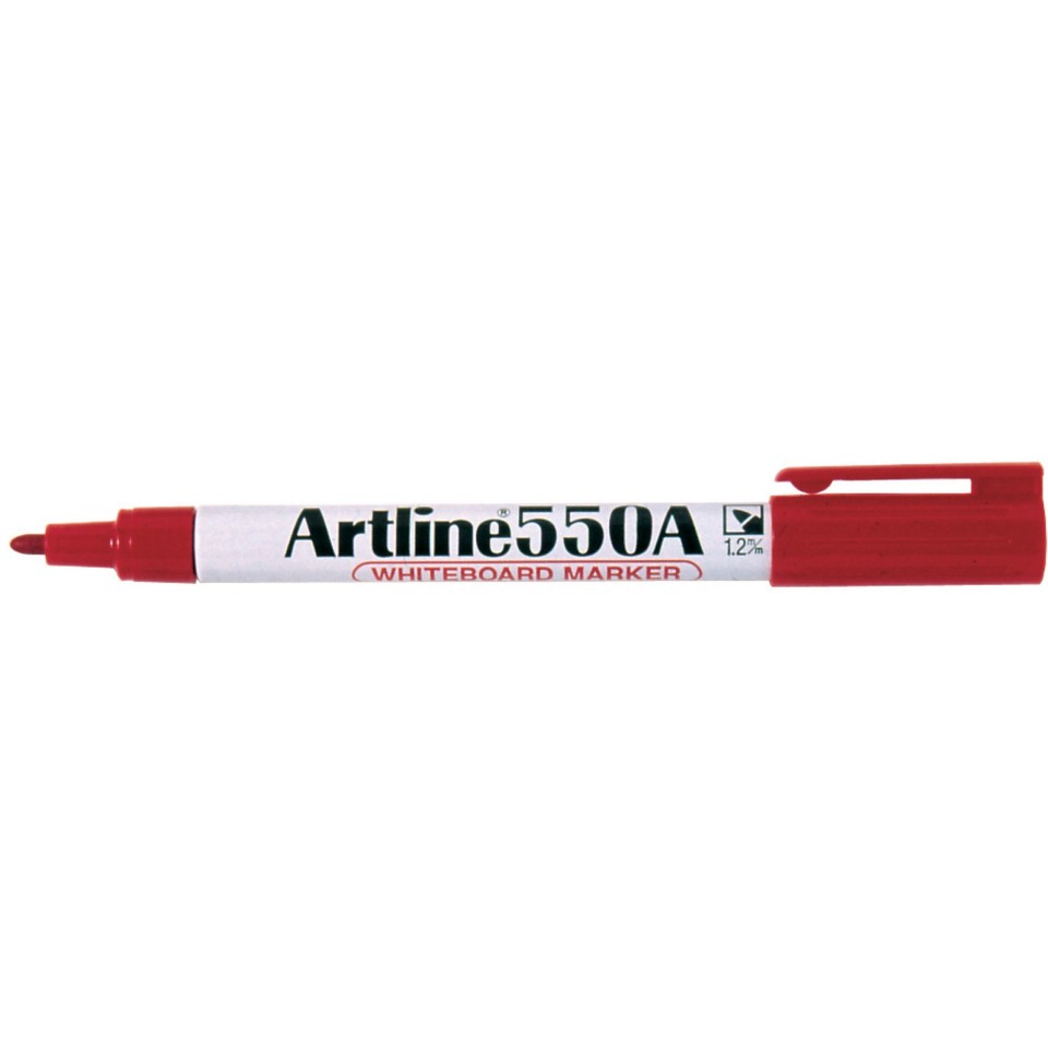 Artline 550A Whiteboard Marker Bullet Tip Fine 1.2mm Red