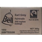 Bell Fair Trade Earl Grey Enveloped Tea Bags Box 200 image