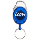 Icon Key Holder Retractable Snap Lock Blue image