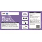 C-TEC FS5 Sanitiser Cleaner Label Pack of 3 image