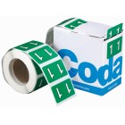 Codafile Numeric Lateral Labels Number 1 25mm Roll 500 image