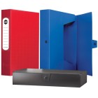 Marbig Box File With Button A4 Blue image