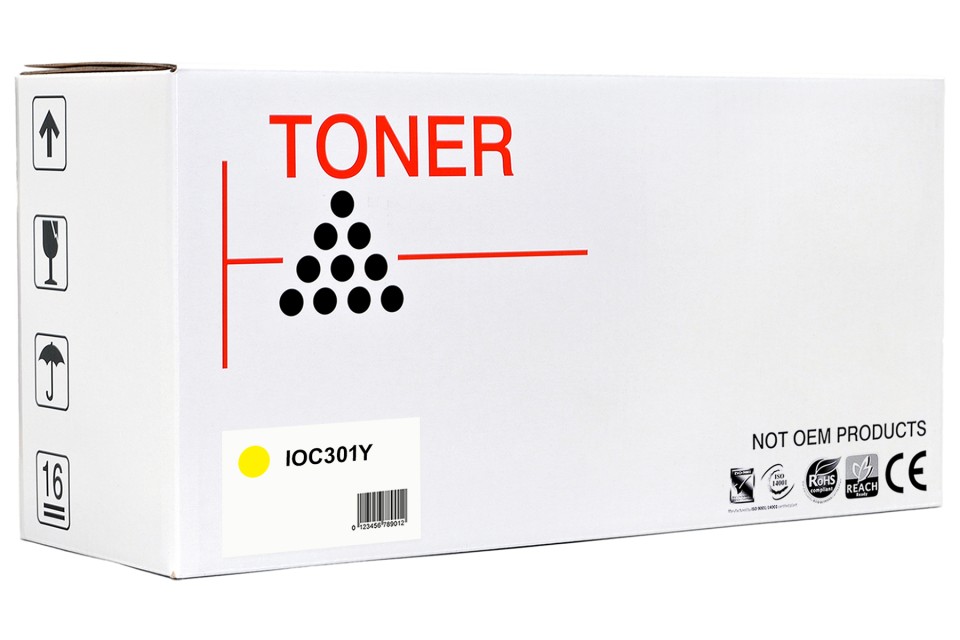 Icon Compatible OKI Laser Toner Cartridge C301/C321/MC342 (44973545) Yellow