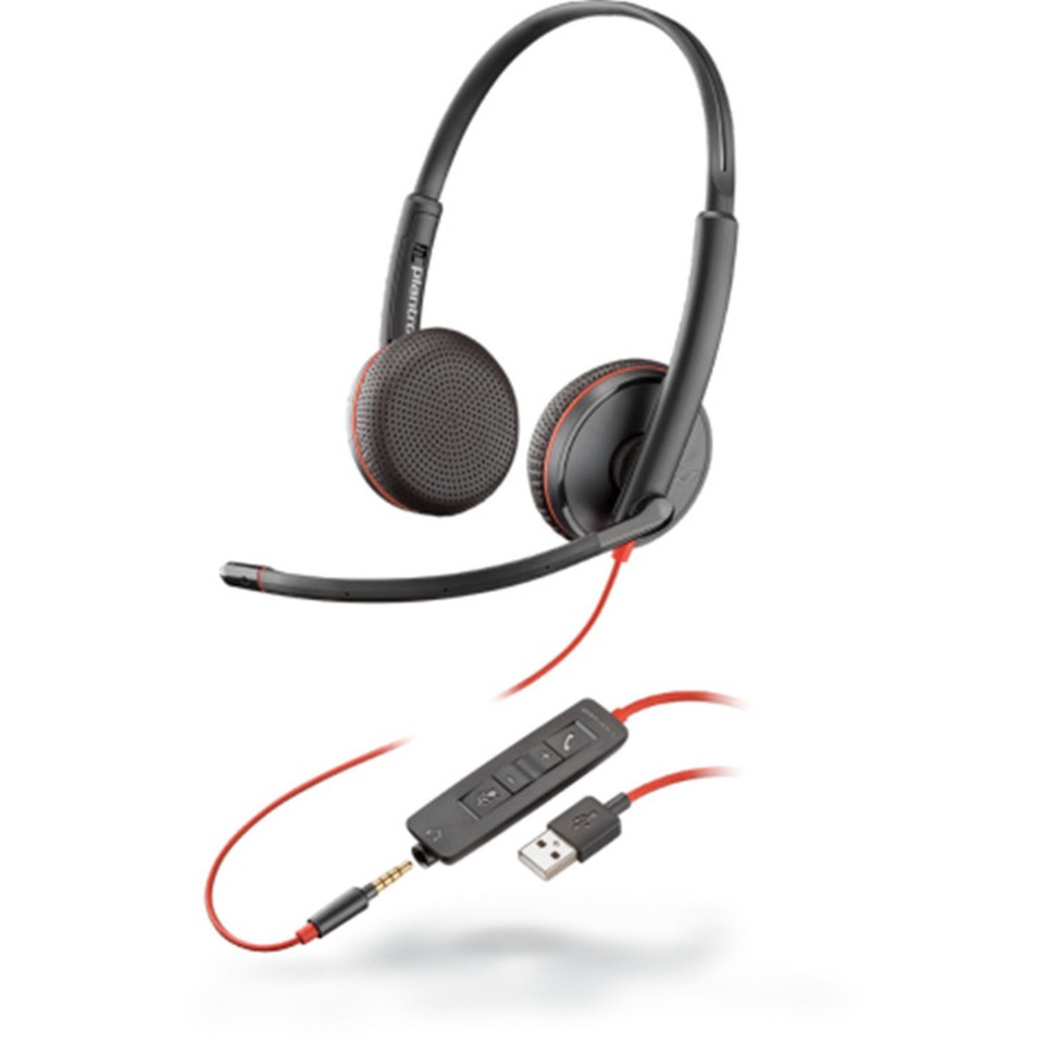 Poly Plantronics Blackwire C3225 UC USB-A Stereo Headset