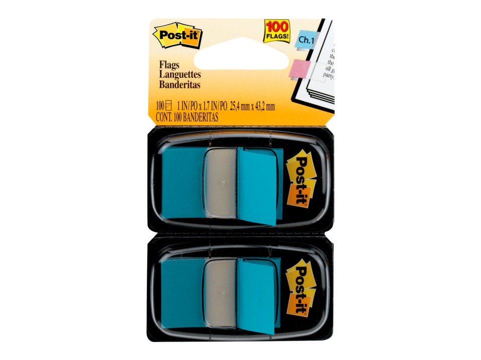 Post-it Flags 680-BE2 25x43mm Blue Pack 2