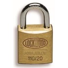 Lockwood Padlock Shackle Opening 20mm Brass Pack 2 image