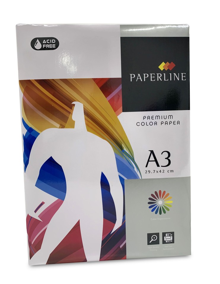 Paperline Colours Tinted Copy Paper A3 80gsm Yellow Ream 500
