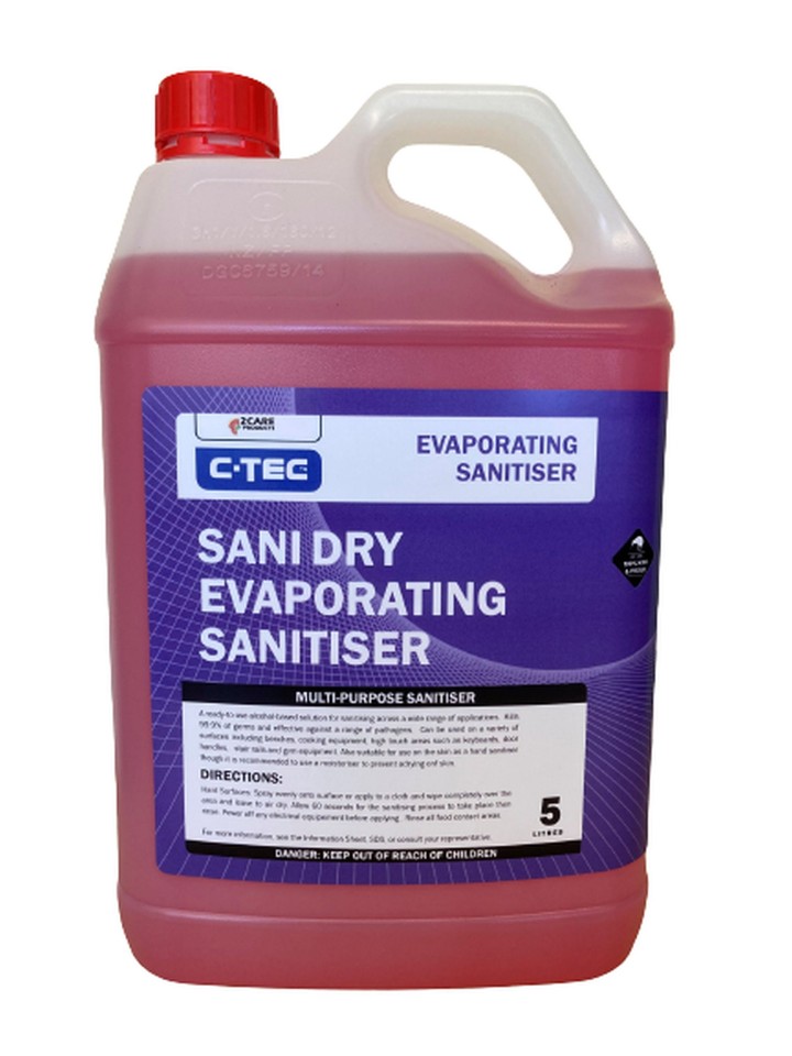 C-TEC Sani Dry Evaporating Sanitiser 5 Litre