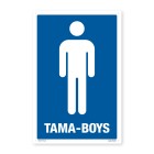 Te Reo Safety Sign Tama - Boys Pvc 150mm X 250mm image