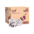 Livi Impressa 3007 Embossed Toilet Tissue 2 Ply 400 Sheets per roll White Carton of 48 image