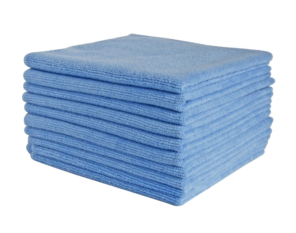 Microfibre Cloth Blue 40cm x 40cm 30110 Pack of 10