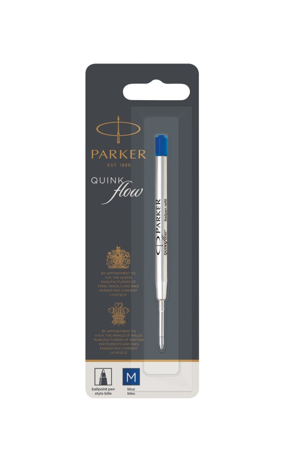 Parker Pen Refill Ballpoint Medium 1.0mm Blue