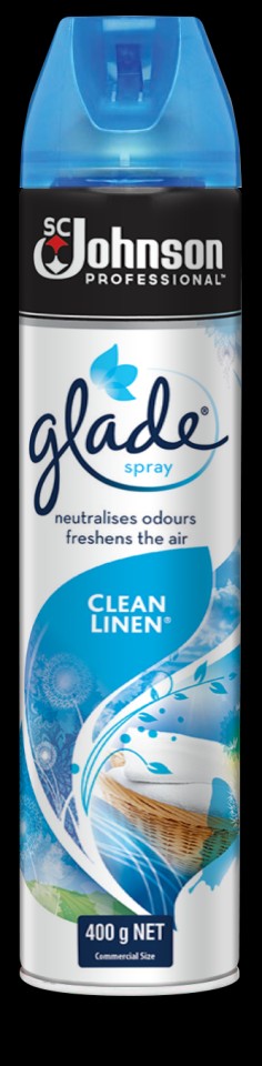 Glade Air Freshener Aerosol Spray Clean Linen 400g