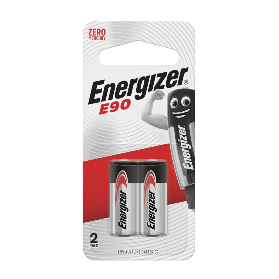 Energizer E90 Battery Miniature Alkaline 1.5V Pack 2
