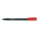 Staedtler Lumocolour Universal Pen Permanent S Red Pack 10 image