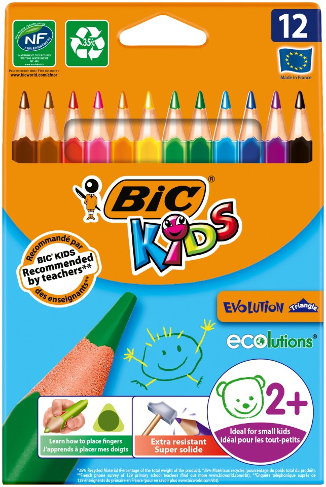 BIC Kids Evolution ECOlutions Colouring Pencils 24 Pack