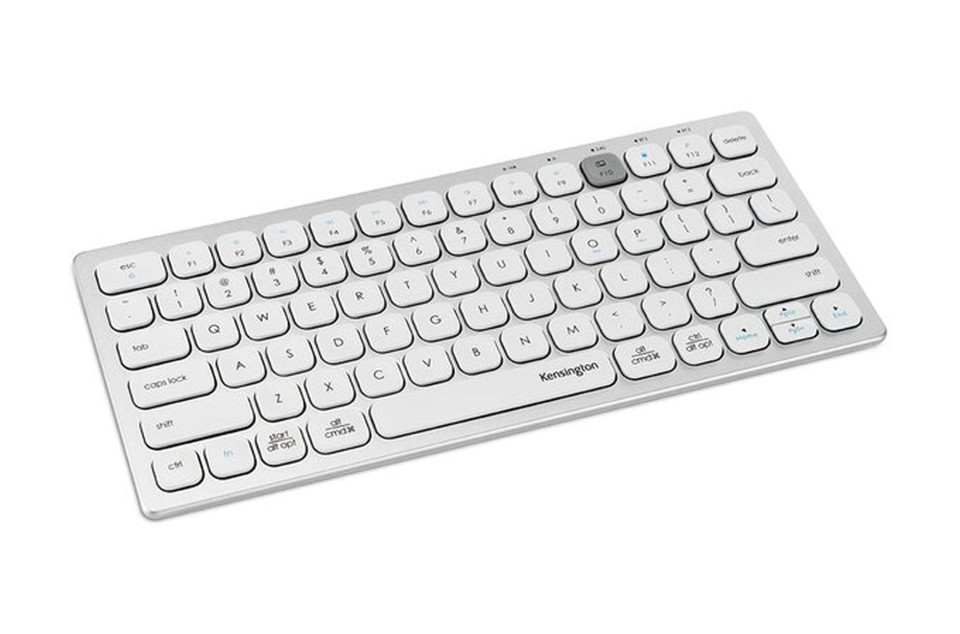 Kensington Keyboard Dual Multi Device Wireless Compact Silver