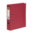 Marbig PE Linen Lever Arch A4 Deep Red image