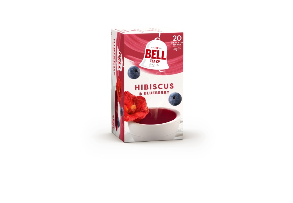 BELL Tea Herbal Hibiscus And Blueberry Pack Of 20