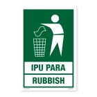 Te Reo Safety Sign Peke Parapara - Rubbish - Ea image