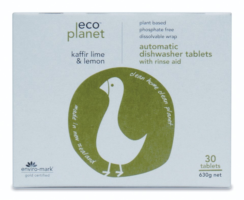 eco Planet Auto Dishwasher Tablets Kaffir Lime & Lemon Box 30