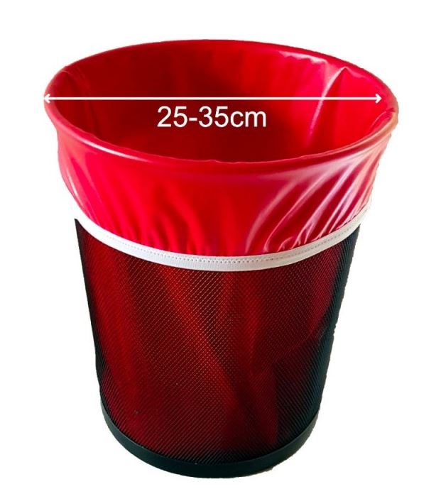Reusable Bin Liner 46cm (W) X 49cm (H) Medium Red