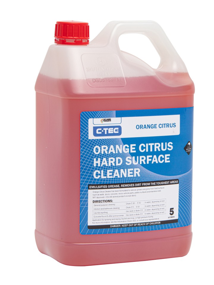 C-TEC Hard Surface Cleaner Orange Citrus 5L