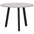Modella II Cafe Table Angled Leg 900mm Diameter Silver Strata/black (Quickship) image