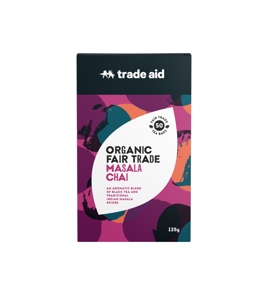 Trade Aid  F/t Organic Masala Chai Tea Bags Pack Of 50