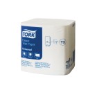 Tork T3 Universal Folded Toilet Paper 1 Ply White 500 Sheets per Roll 000718 Carton of 36 image